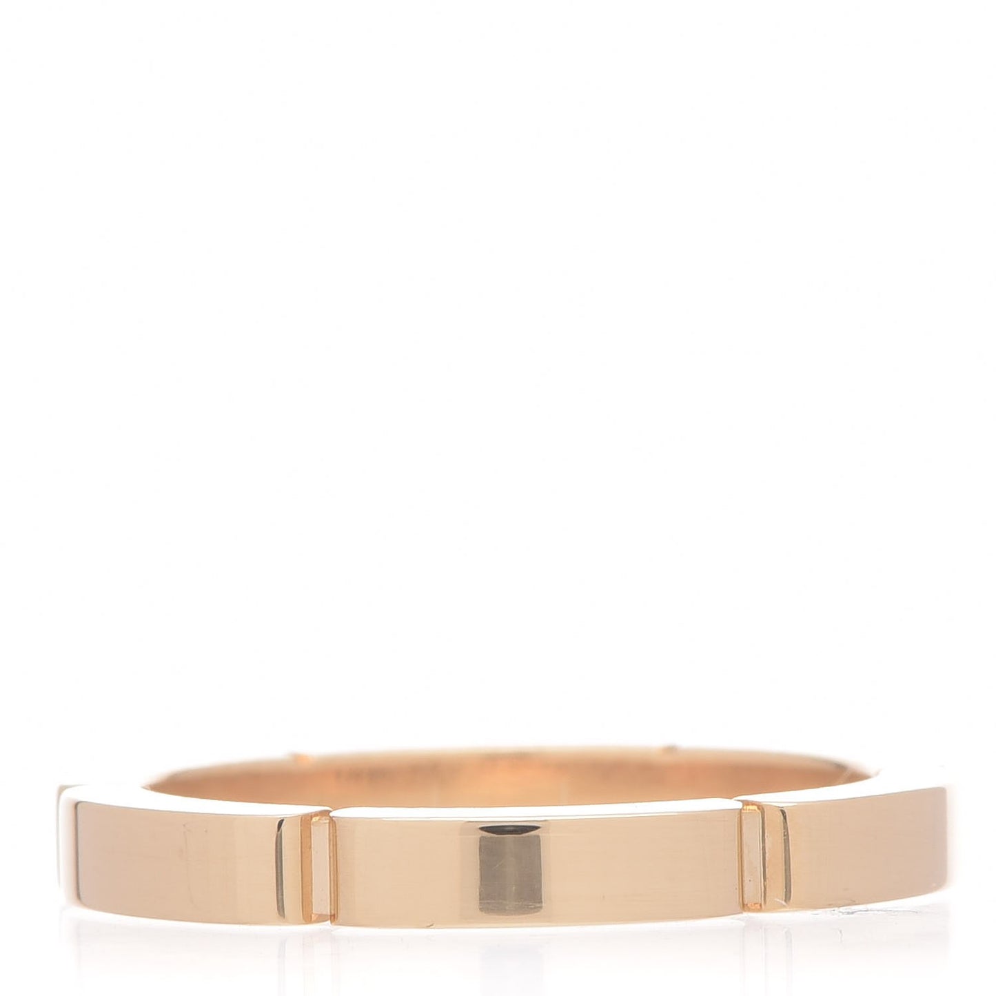 18K Yellow Gold Diamond Maillon Panthere Wedding Band Ring 49 5.75