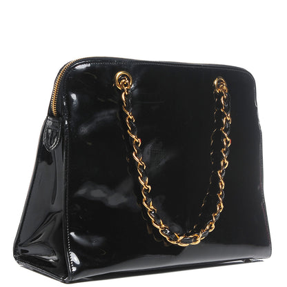 Chanel Patent Flap Shoulder Bag Black 3 of 6