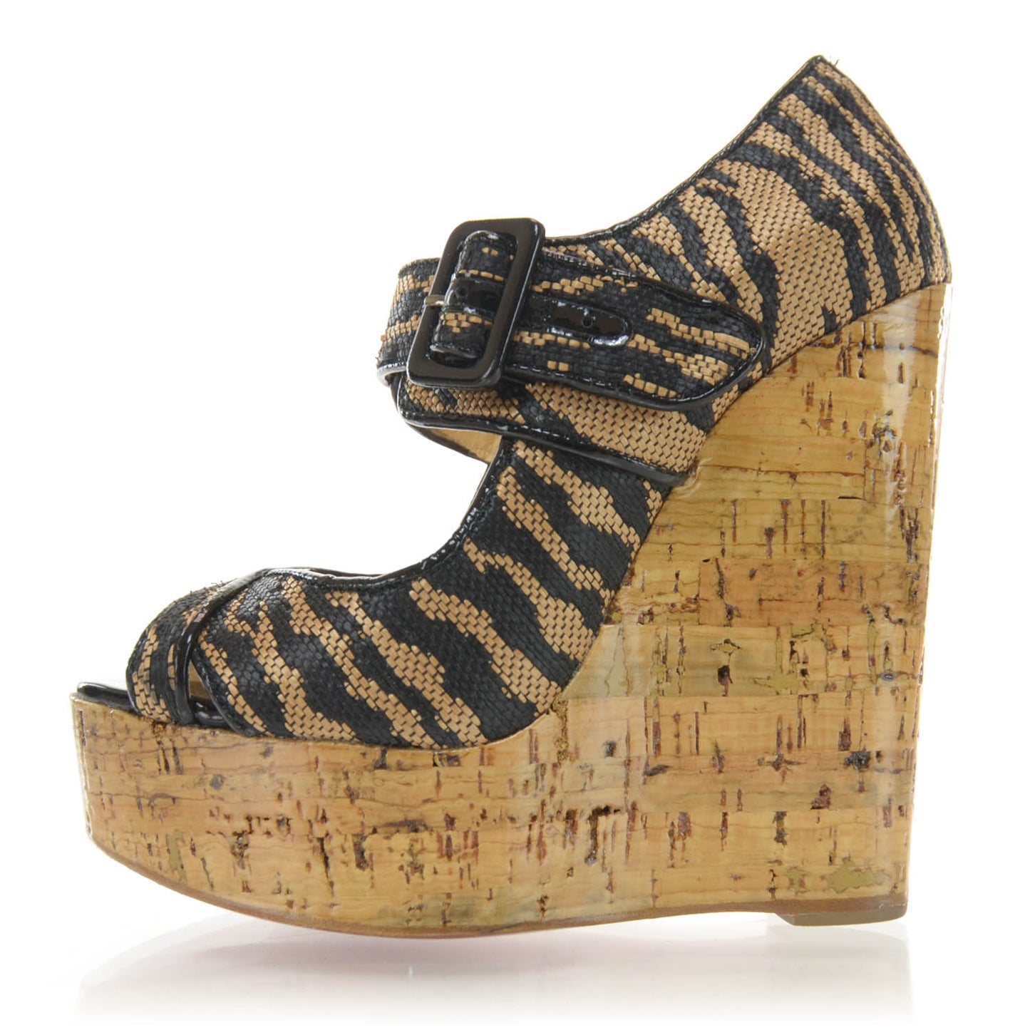 Melides 140 Panama Tiger Cork Wedges 36