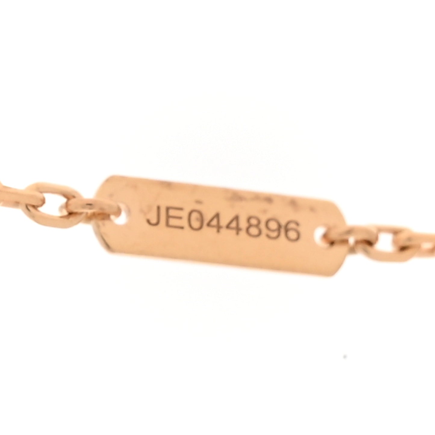 18K Rose Gold Letterwood Magic Alhambra Long Necklace