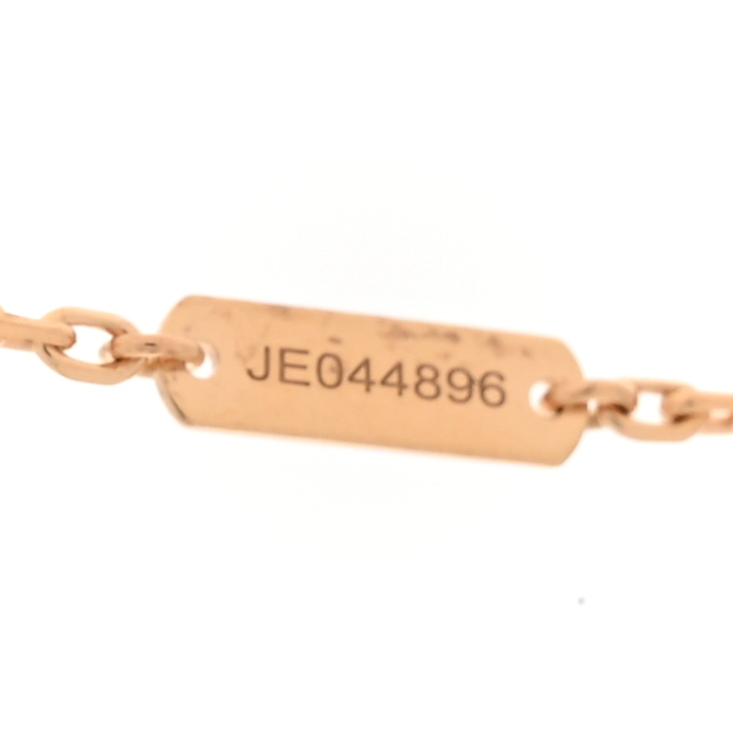Van Cleef & Arpels 18K Rose Gold Letterwood Magic Alhambra Long Necklace 6 of 7