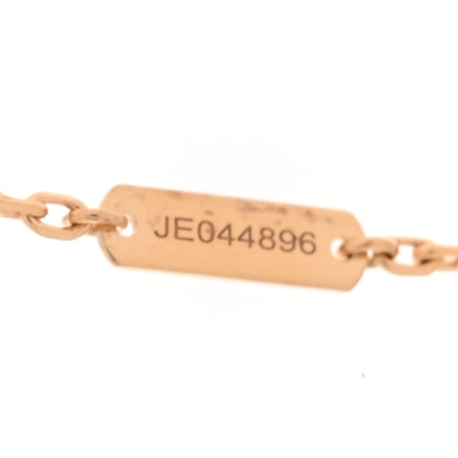 Van Cleef & Arpels 18K Rose Gold Letterwood Magic Alhambra Long Necklace 6 of 7