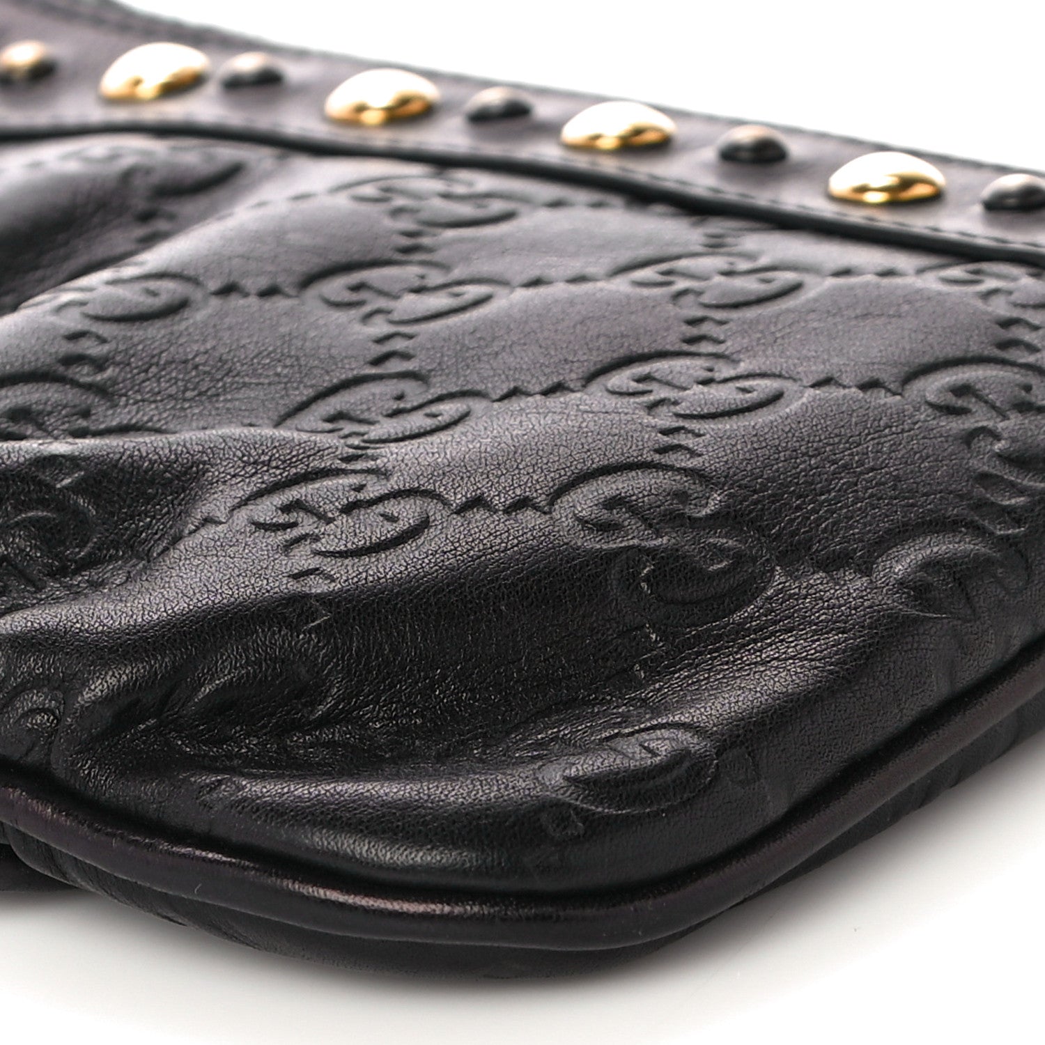 Gucci Guccissima Babouska Wristlet Black 10 of 14