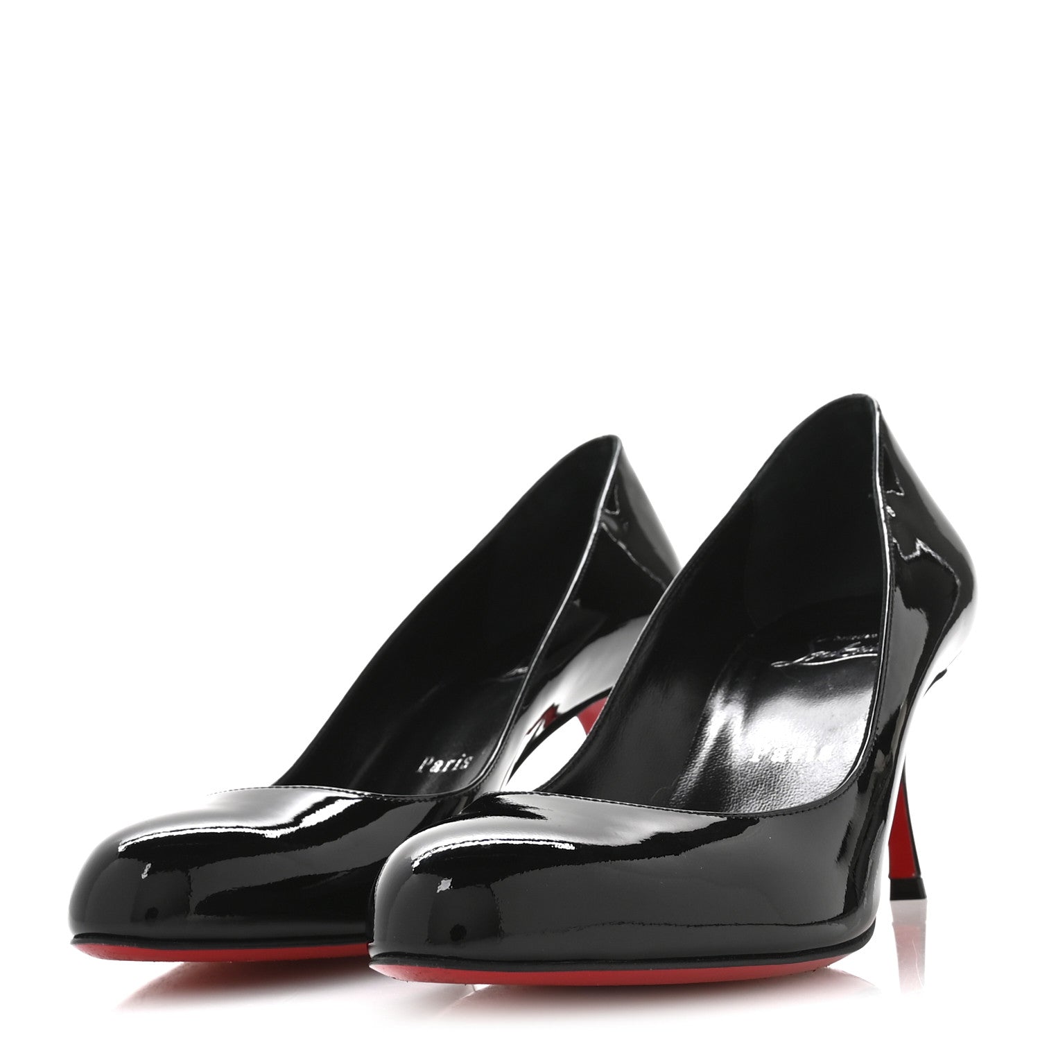 Christian Louboutin Patent Dolly 70 Pumps 37.5 Black 4 of 8