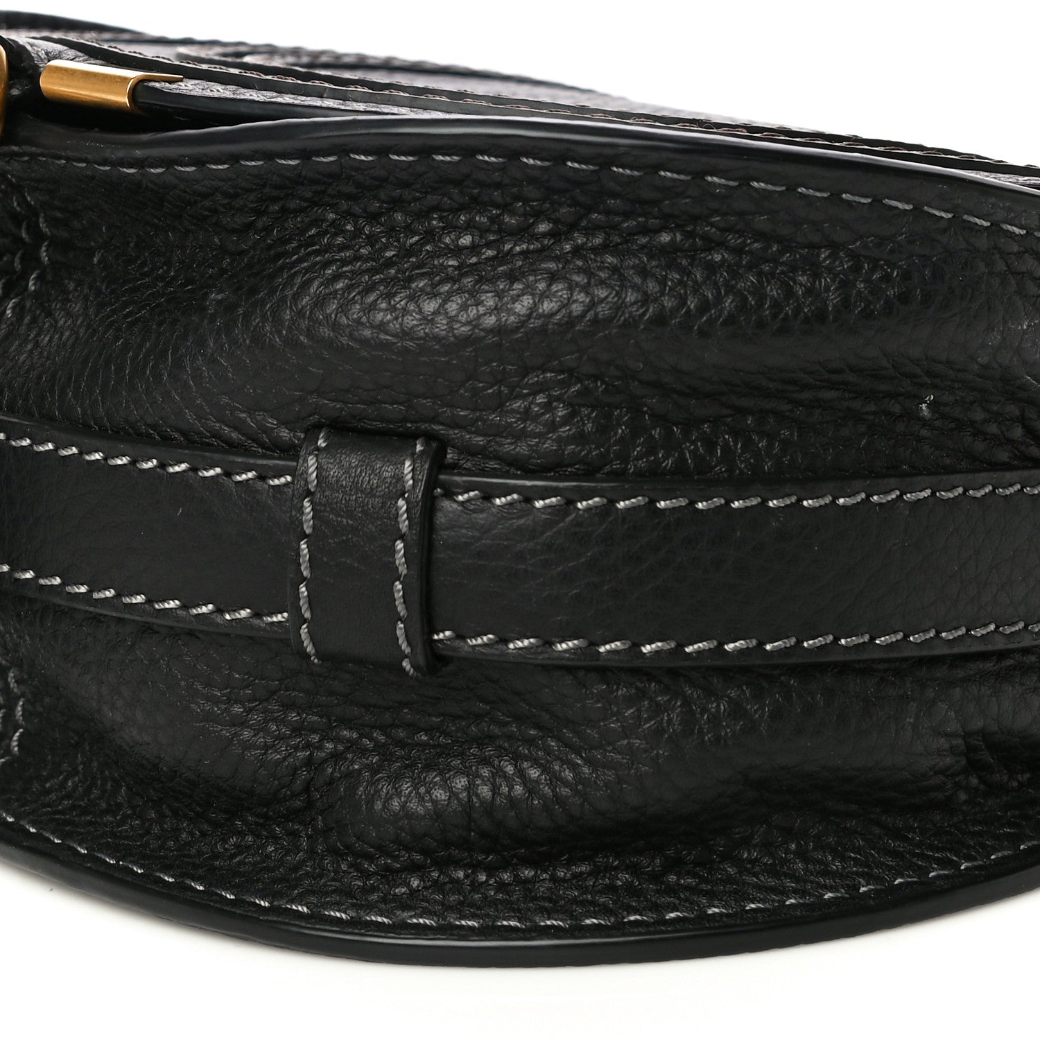 Chloe Calfskin Mini Marcie Round Crossbody Bag Black 11 of 19