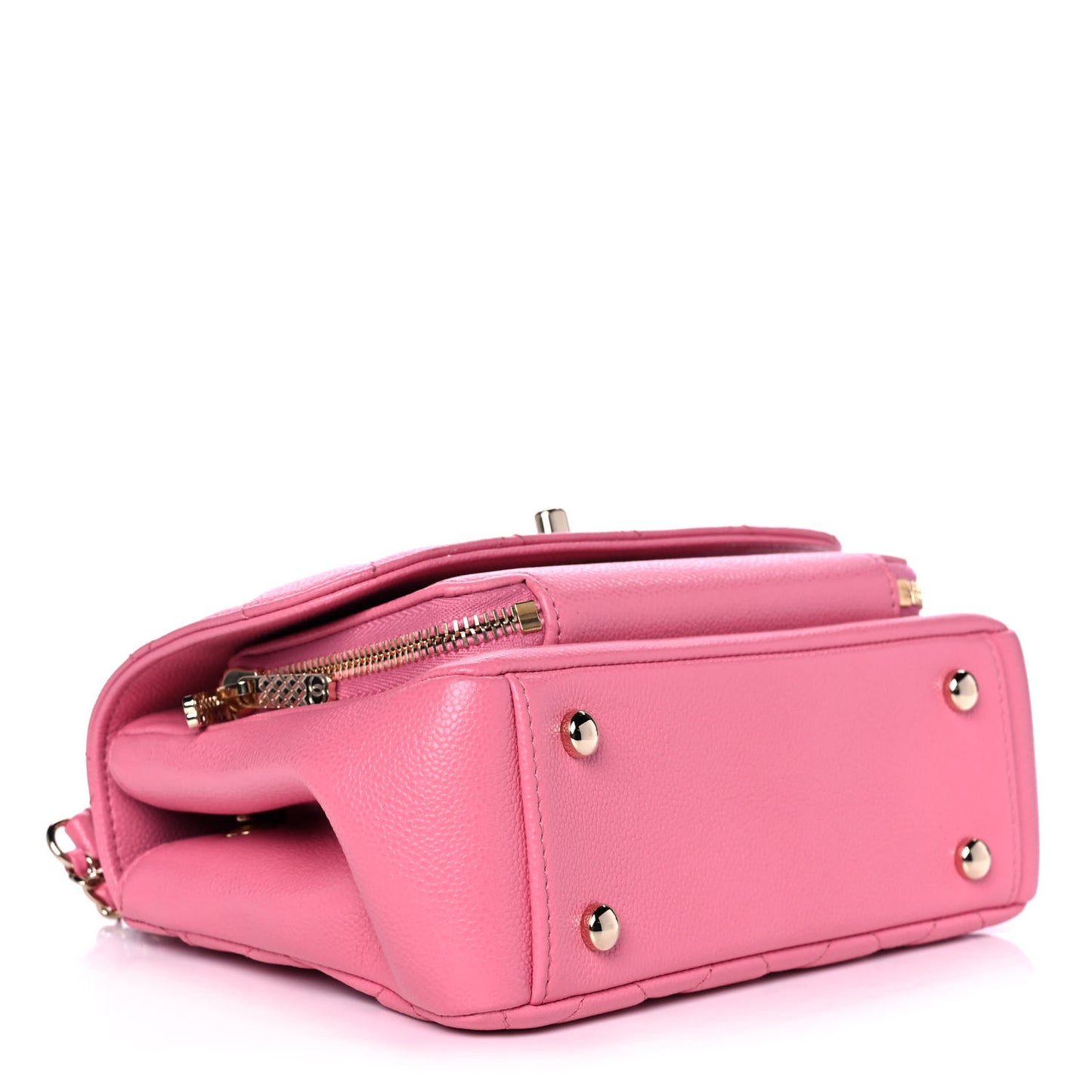 Caviar Quilted Small Business Affinity Flap Pink