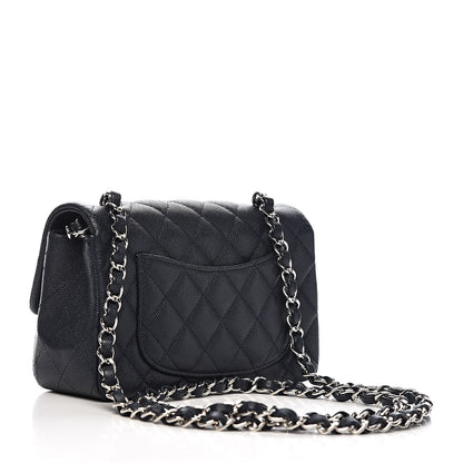 Chanel Caviar Quilted Mini Rectangular Flap Navy 3 of 11