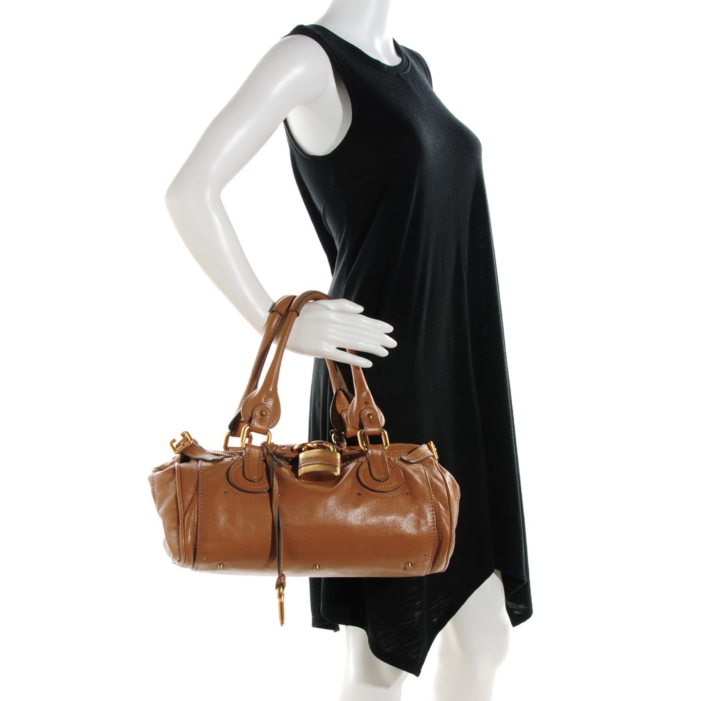 Calfskin Medium Paddington Satchel Nut