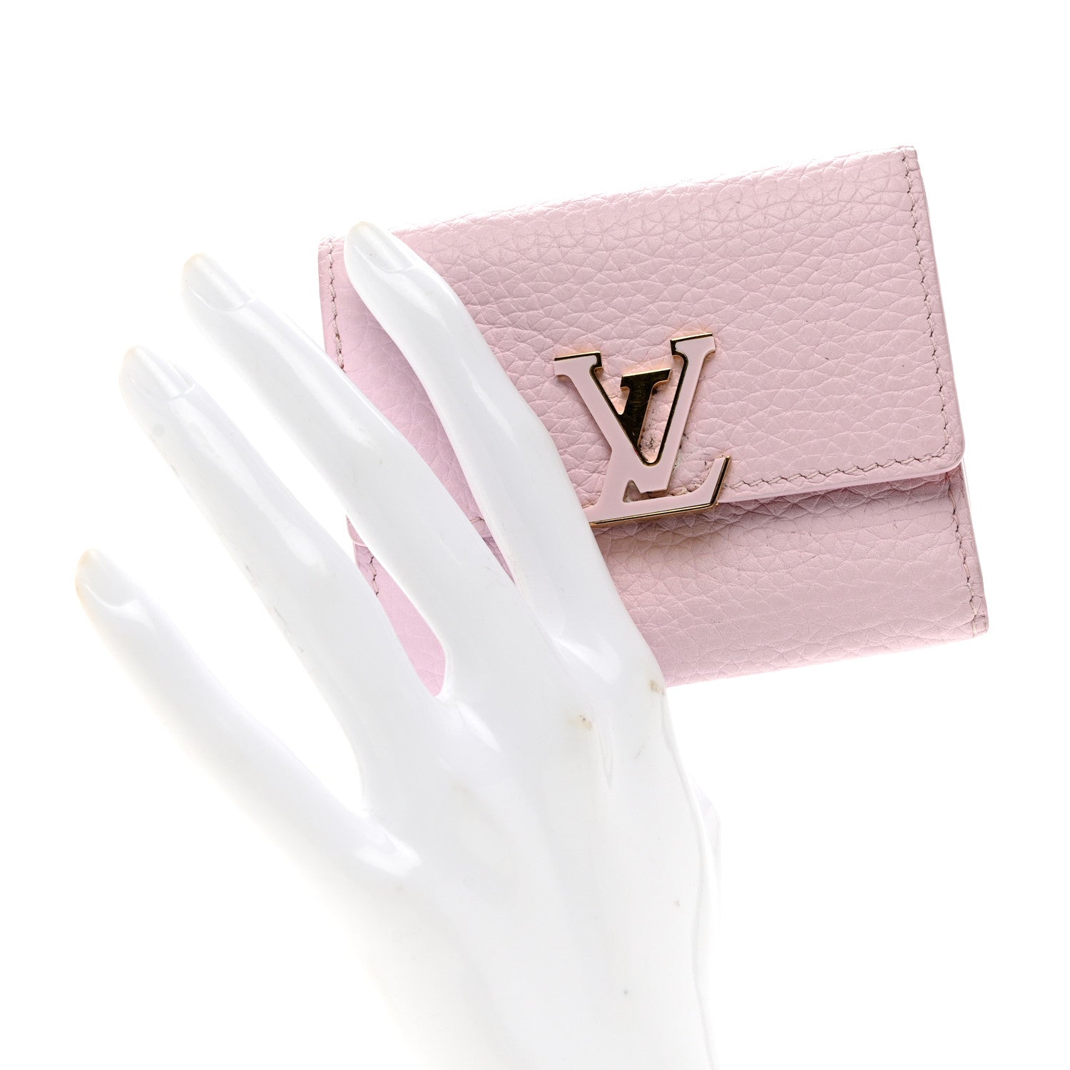 Louis Vuitton Taurillon Capucines XS Wallet Guimauve 3 of 10