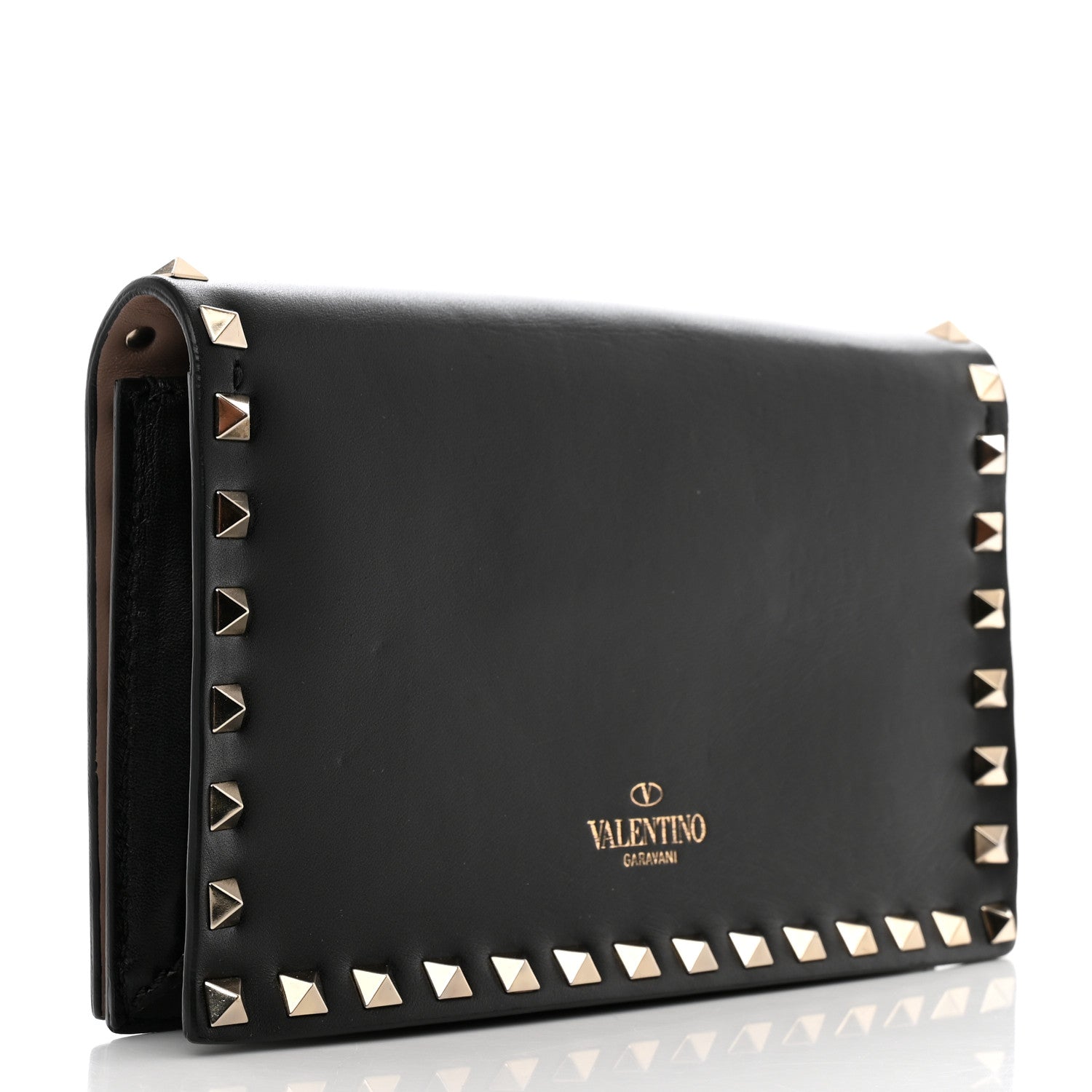 Valentino Garavani Nappa Rockstud Wristlet Clutch Black 3 of 7