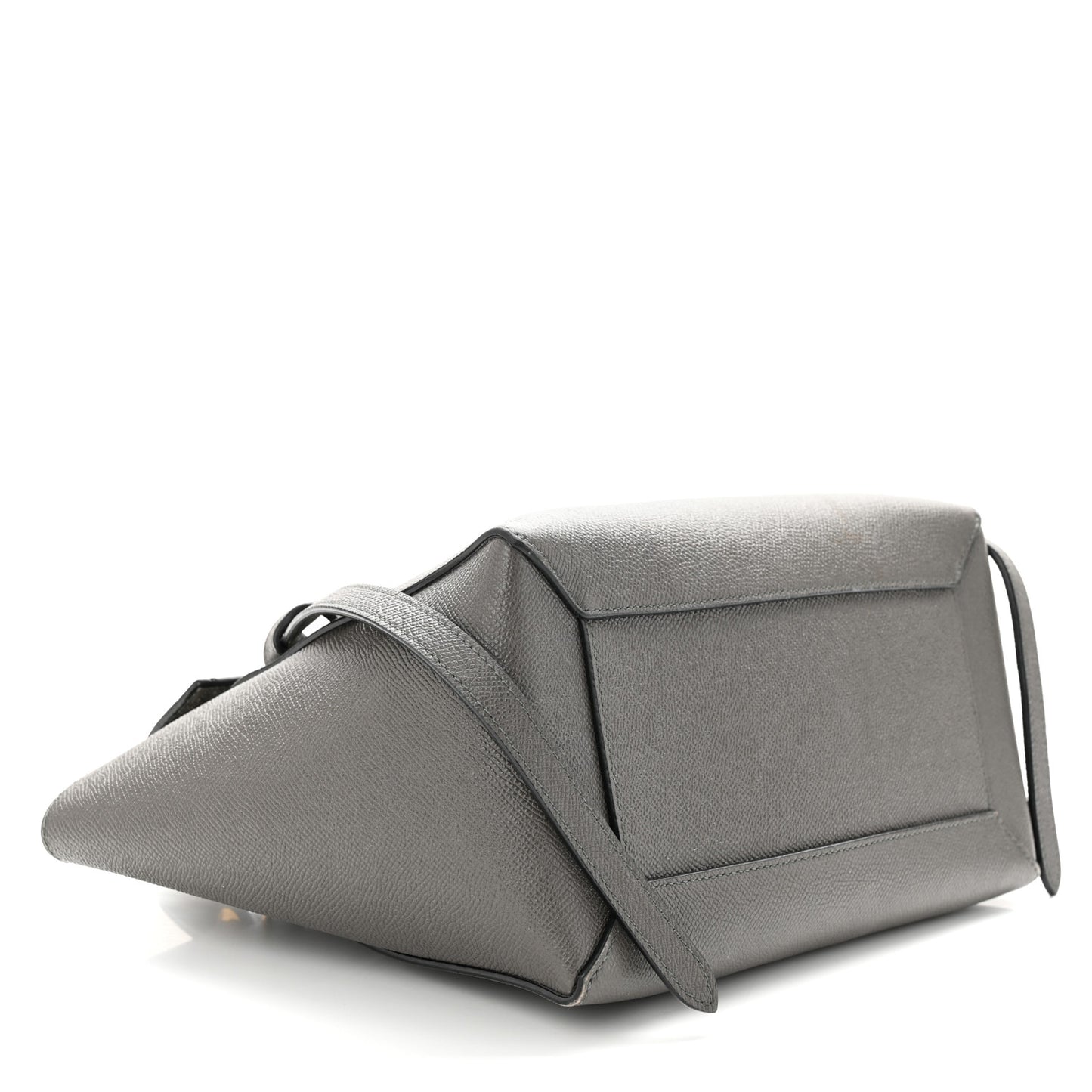 Baby Grained Calfskin Micro Belt Bag Grey