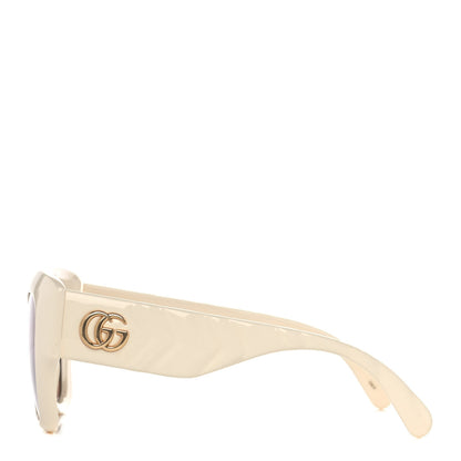 Gucci Acetate GG Butterfly Sunglasses GG0808S Ivory 3 of 8