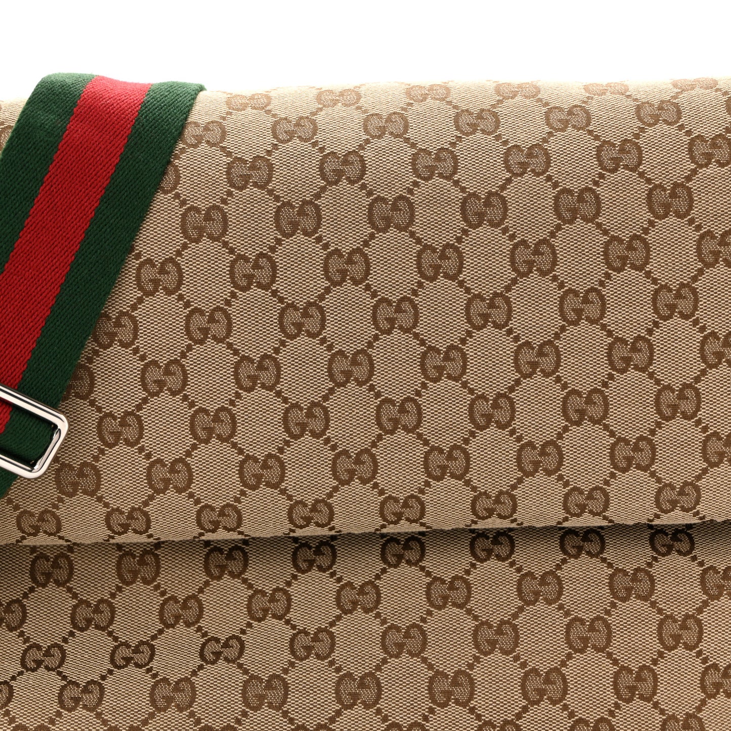 GG Monogram Large Crossbody Bag Dark Brown