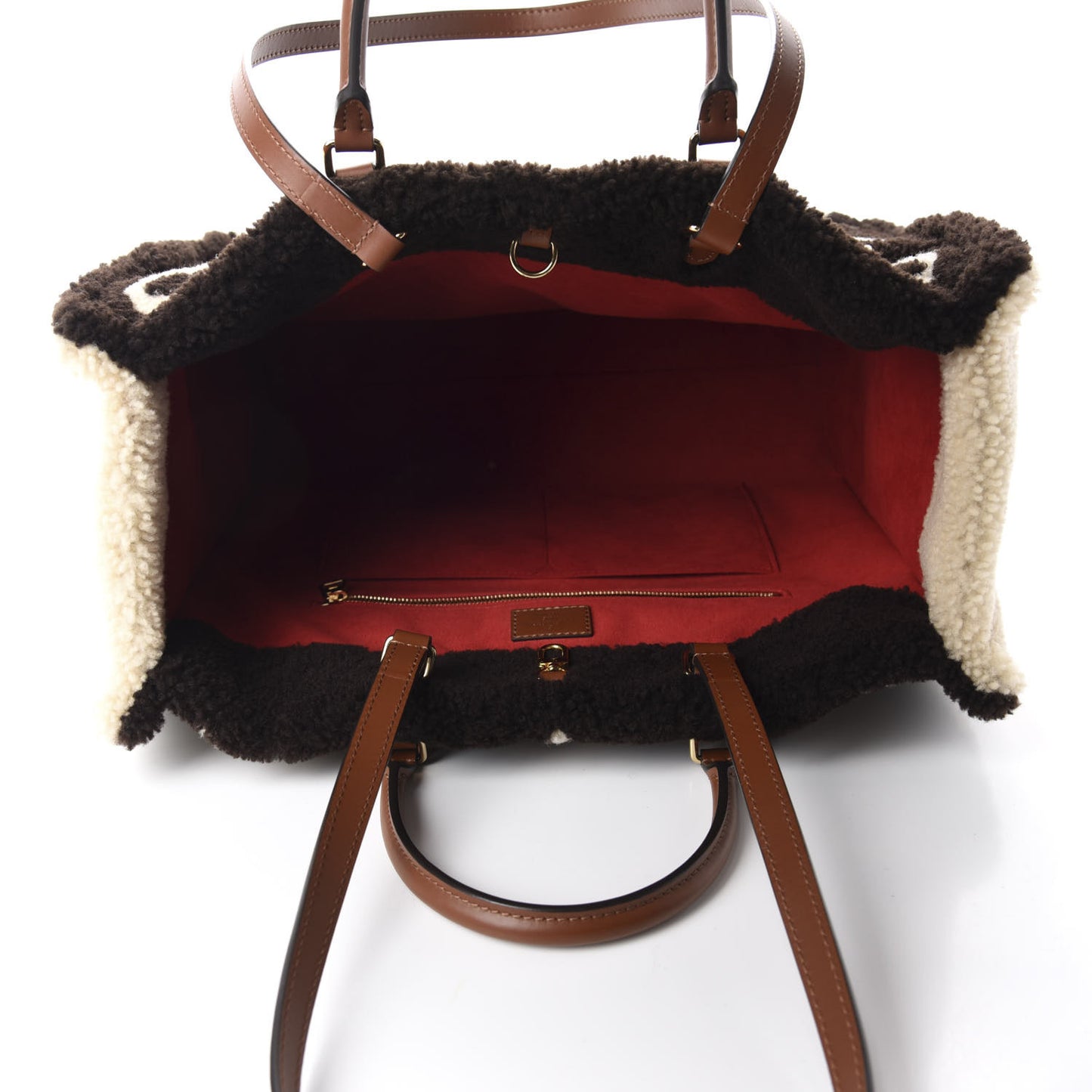 Shearling Monogram Giant Teddy Onthego GM Black White