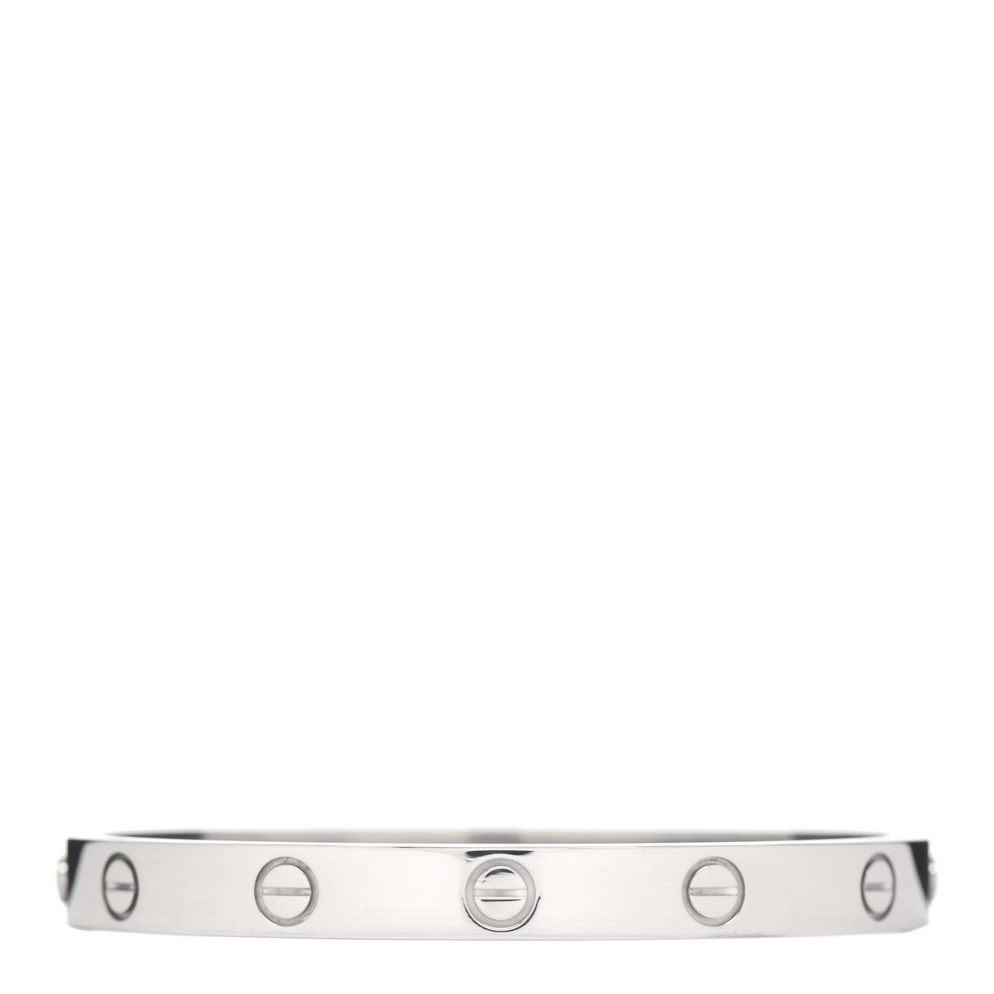 18K White Gold LOVE Bracelet 16