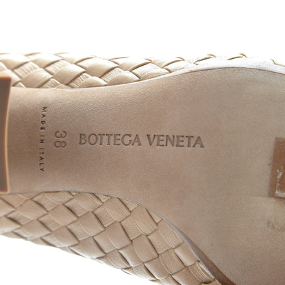 Bottega Veneta Nappa Intrecciato Almond Pumps 38 Cipria 9 of 10