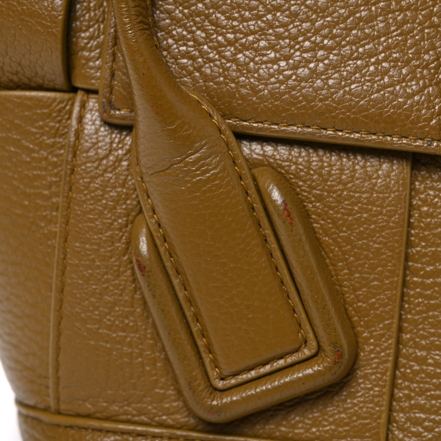 Bottega Veneta Grained Calfskin Maxi Intrecciato Small Arco Moutarde 12 of 13