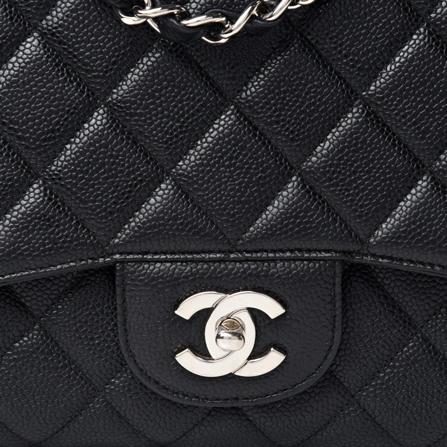 Chanel Caviar Quilted Jumbo Single Flap Black 10 of 10