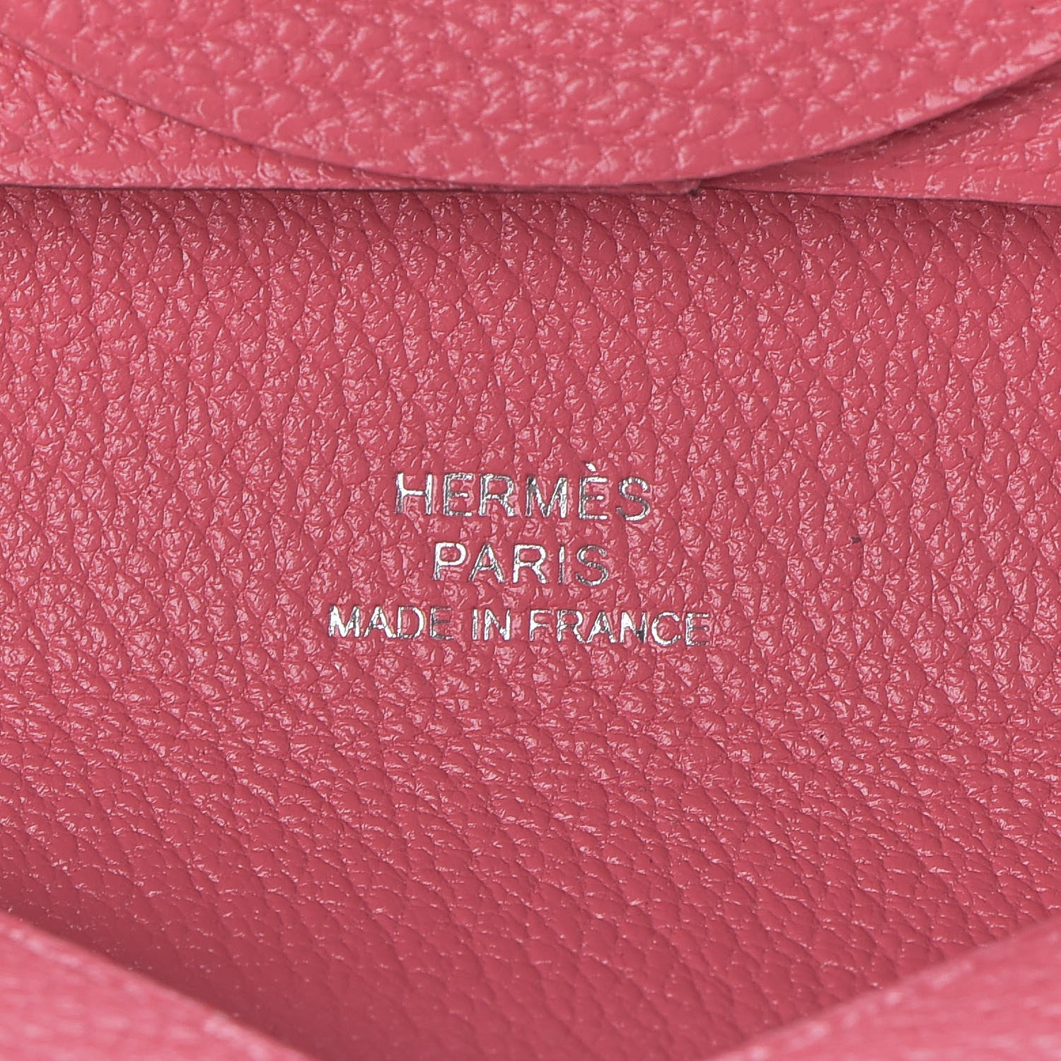 Hermes Chevre Mysore Bastia Coin Purse Rose Lipstick 6 of 7