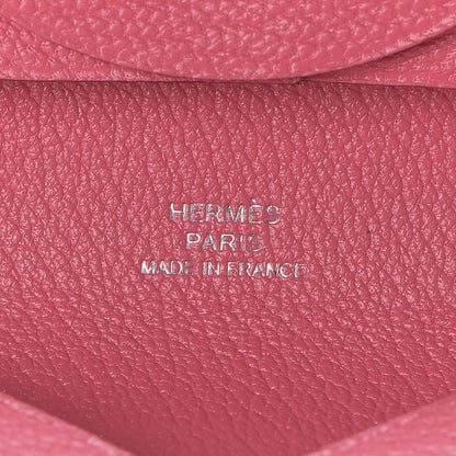 Hermes Chevre Mysore Bastia Coin Purse Rose Lipstick 6 of 7