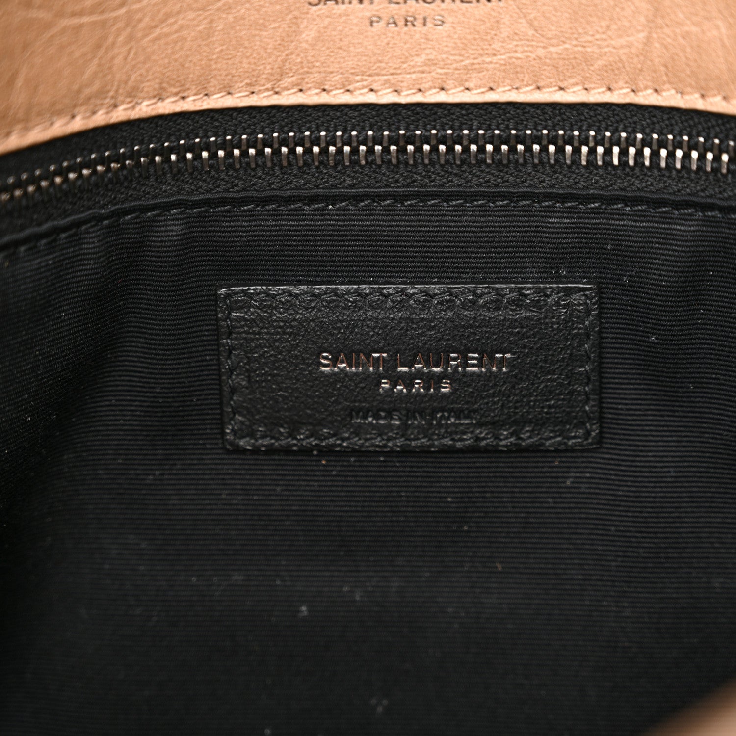 Saint Laurent Crinkled Calfskin Matelasse Monogram Medium Niki Chain Satchel Light Taupe 6 of 11