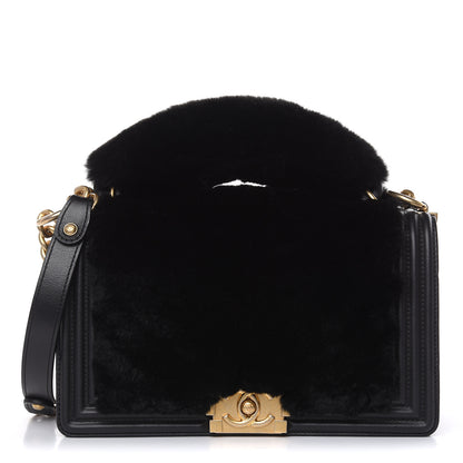 Chanel Orylag Medium Boy Top Handle Flap Black 1 of 11