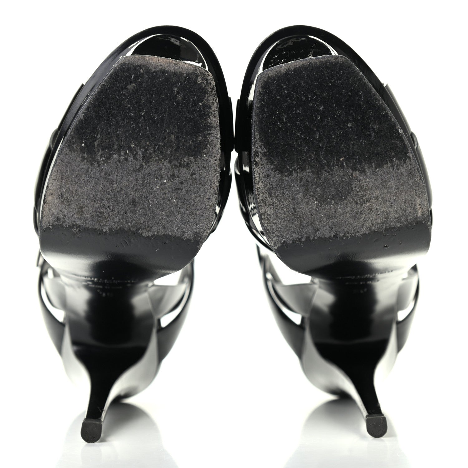 Saint Laurent Patent Tribute 105 Platform Sandals 36 Black 5 of 10