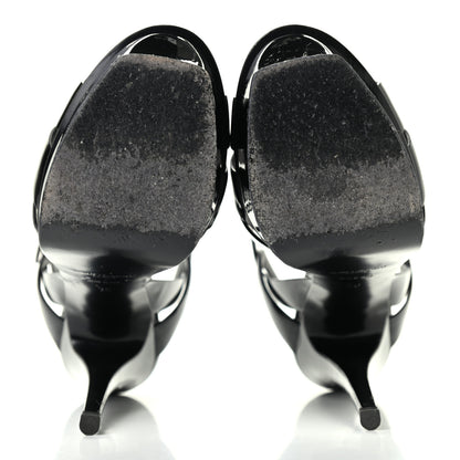 Saint Laurent Patent Tribute 105 Platform Sandals 36 Black 5 of 10