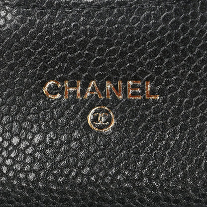 Chanel Caviar Quilted Flap Card Holder Wallet Black 5 of 6