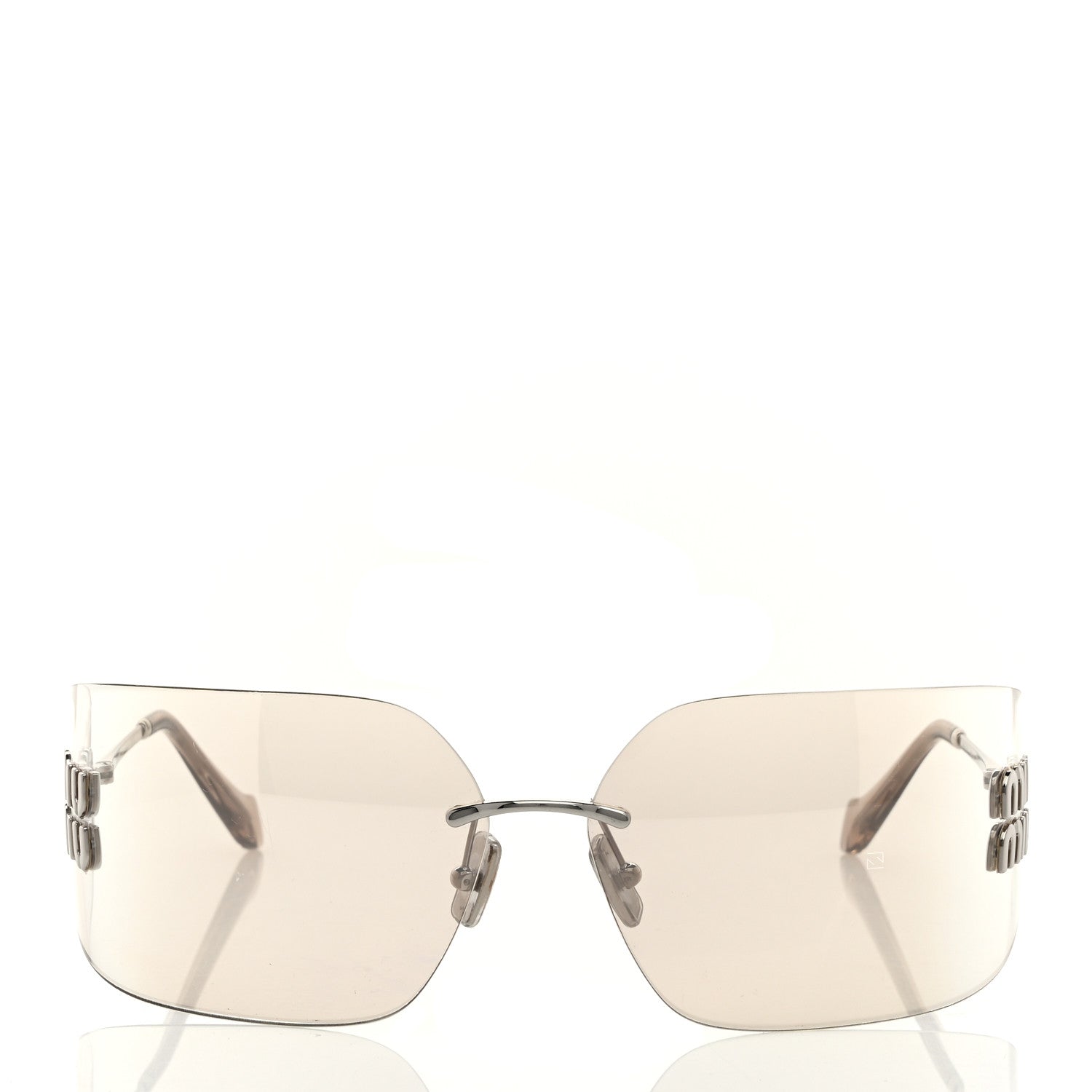 Miu Miu Metal Runway Sunglasses SMU54Y Silver 2 of 7