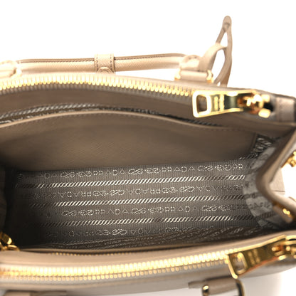 Prada Saffiano Lux Mini Galleria Double Zip Tote Sabbia 5 of 10
