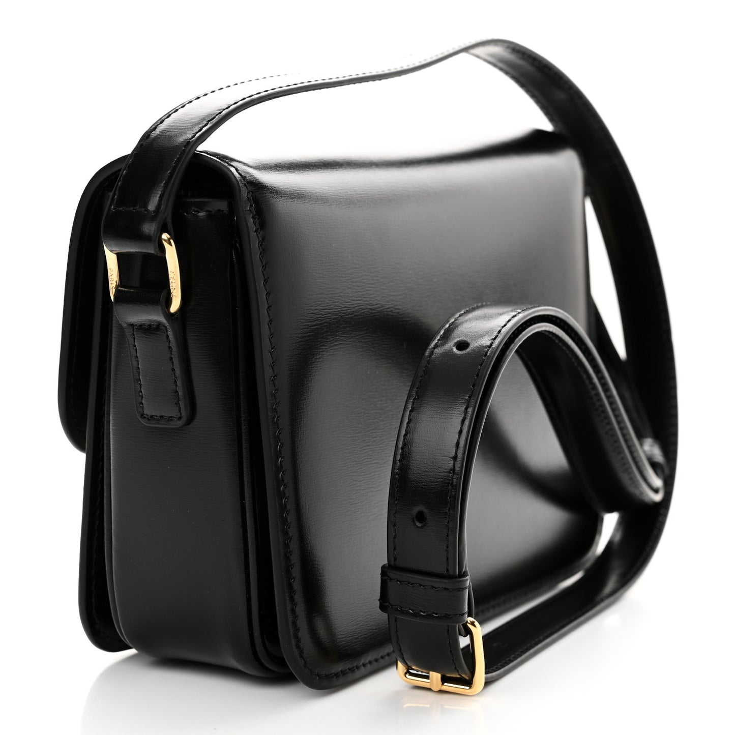 Shiny Calfskin Teen Triomphe Black