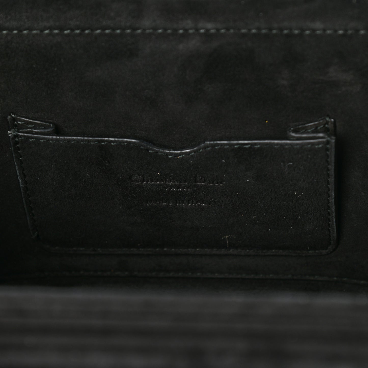 Lambskin Dioraddict Lockbox Black