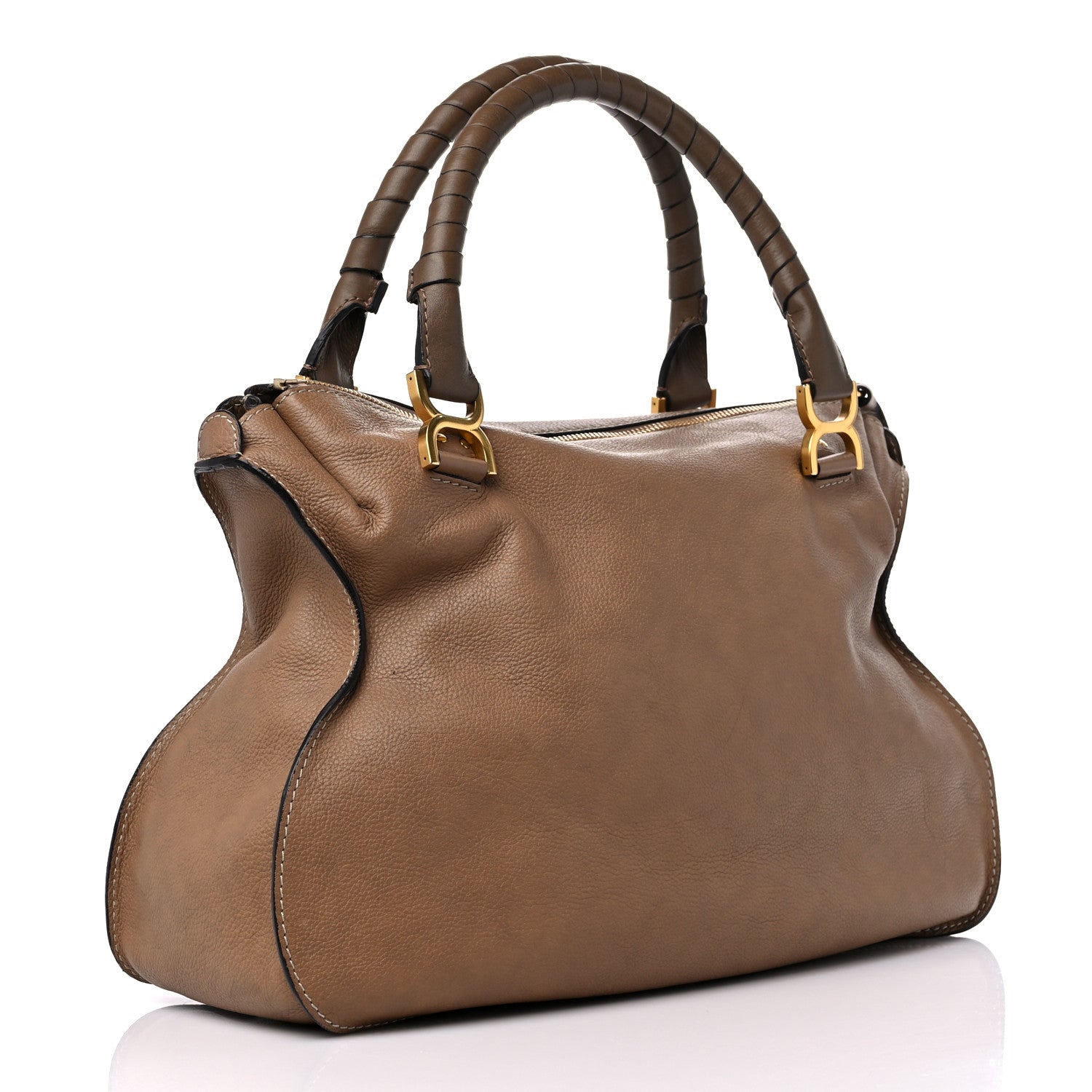 Chloe Calfskin Large Marcie Satchel Nut 3 of 13