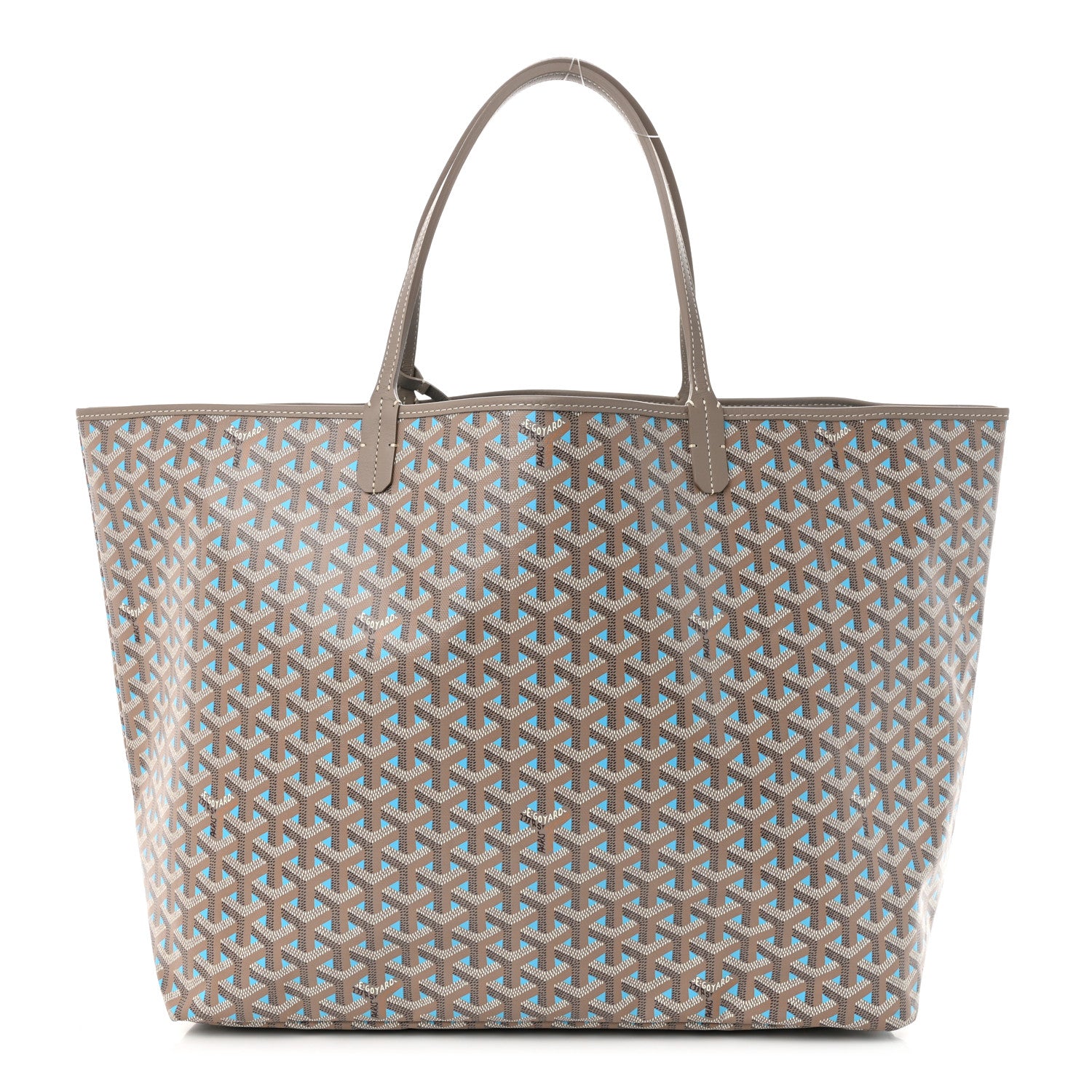 Goyard Goyardine Saint Louis Claire Voie GM Grege Turquoise 3 of 12