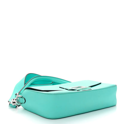 Fendi X TIFFANY Nappa Silver Baguette Blue Tiffany Silver 4 of 12