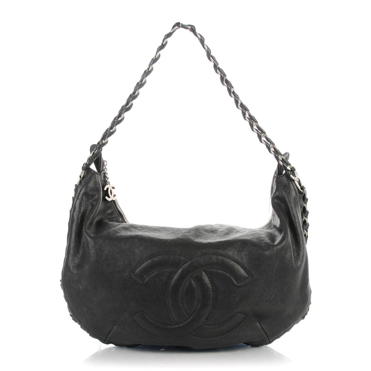 Chanel Calfskin Modern Chain Hobo Black 1 of 7