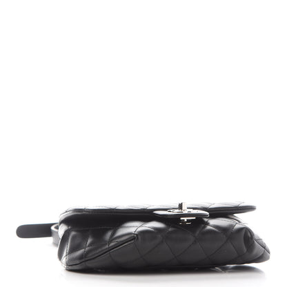 Chanel Calfskin Quilted CC Uniform Flap Belt Bag Black 3 of 6