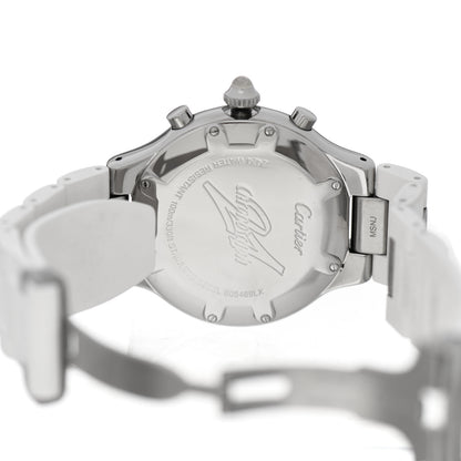 Cartier Stainless Steel Rubber 38mm Must 21 Chronoscaph Quartz Watch 4 of 5