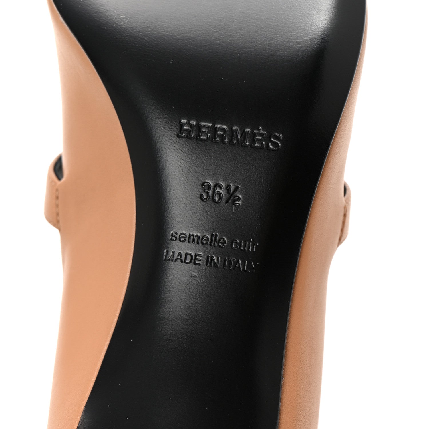 Hermes Calfskin Kiara 40 Pumps 36.5 Naturel Clair 7 of 10