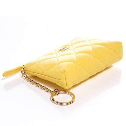 Chanel Lambskin Key Holder Case Jaune Yellow 4 of 8