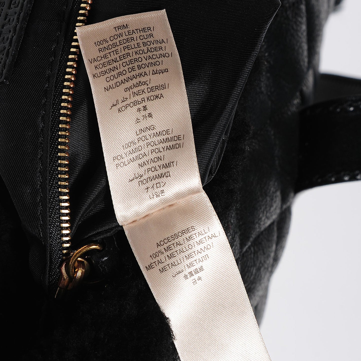 Sheepskin Quilted Shearling Small Cadet Black