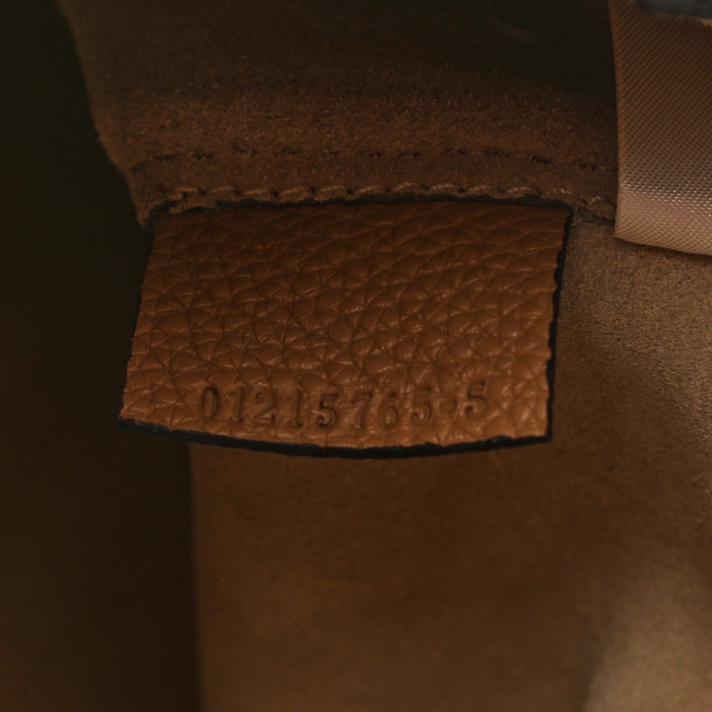 Grained Calfskin Darryl Clutch Cement Brown