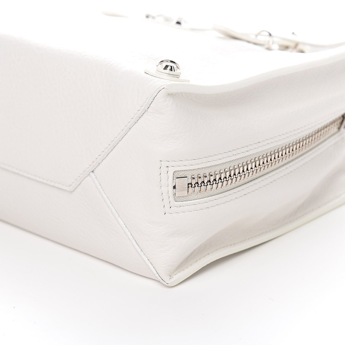 Veau Papier A6 Zip Around Tote White