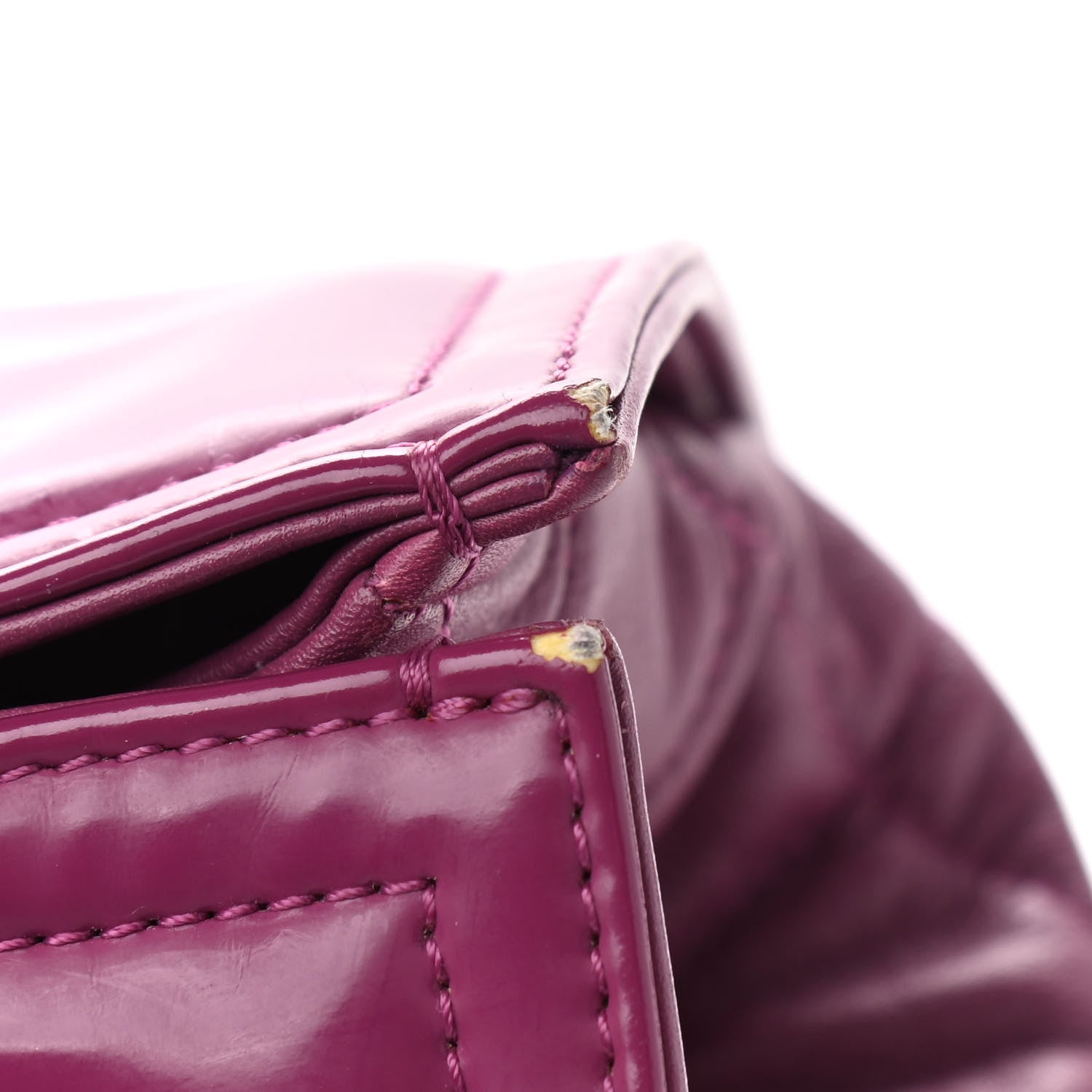 Chanel Vinyl Lipstick Tote Purple 11 of 16