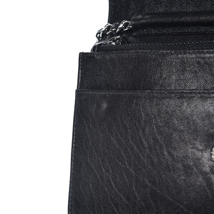 Chanel Goatskin Wallet on Chain WOC Black 10 of 15