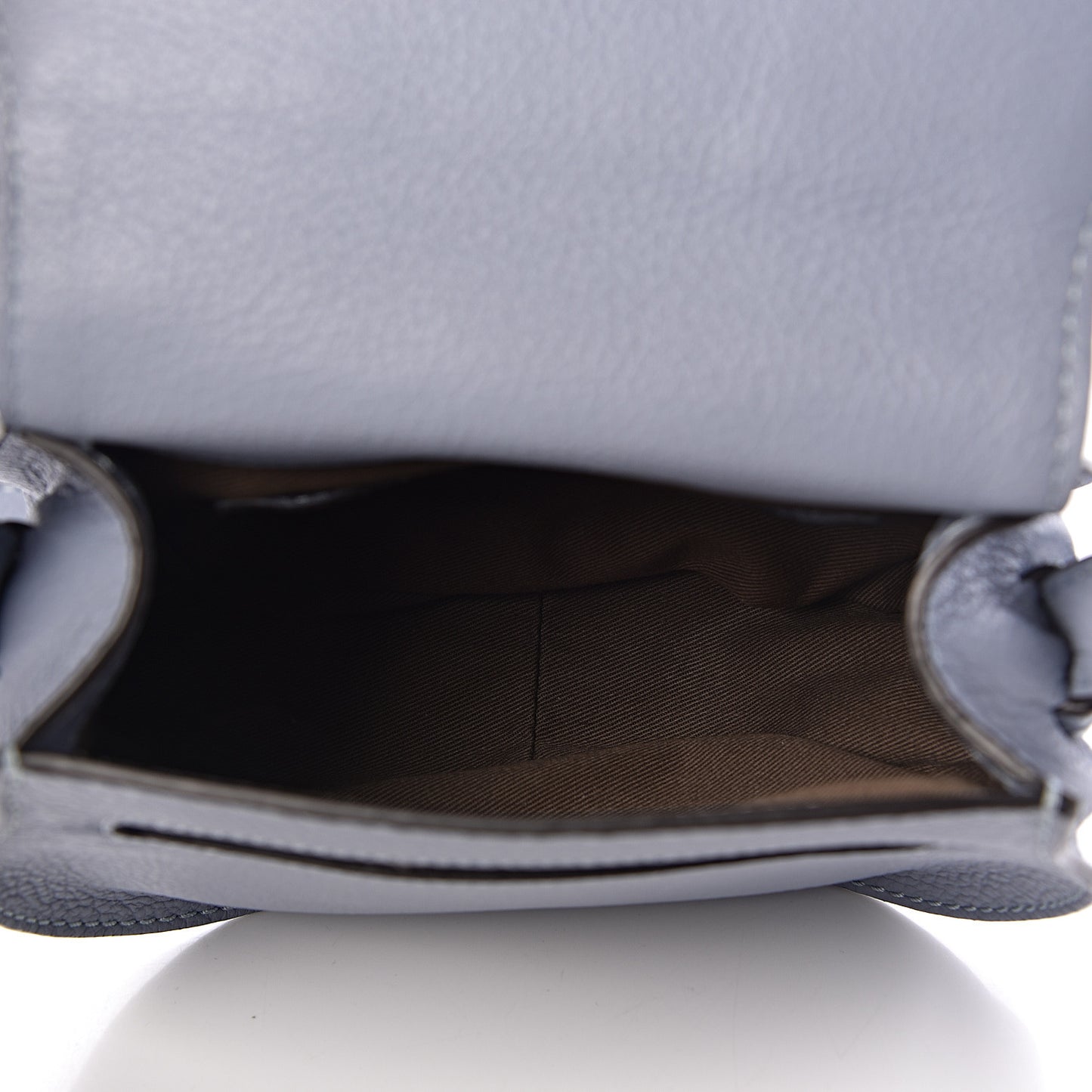 Calfskin Mini Marcie Round Crossbody Bag Washed Blue