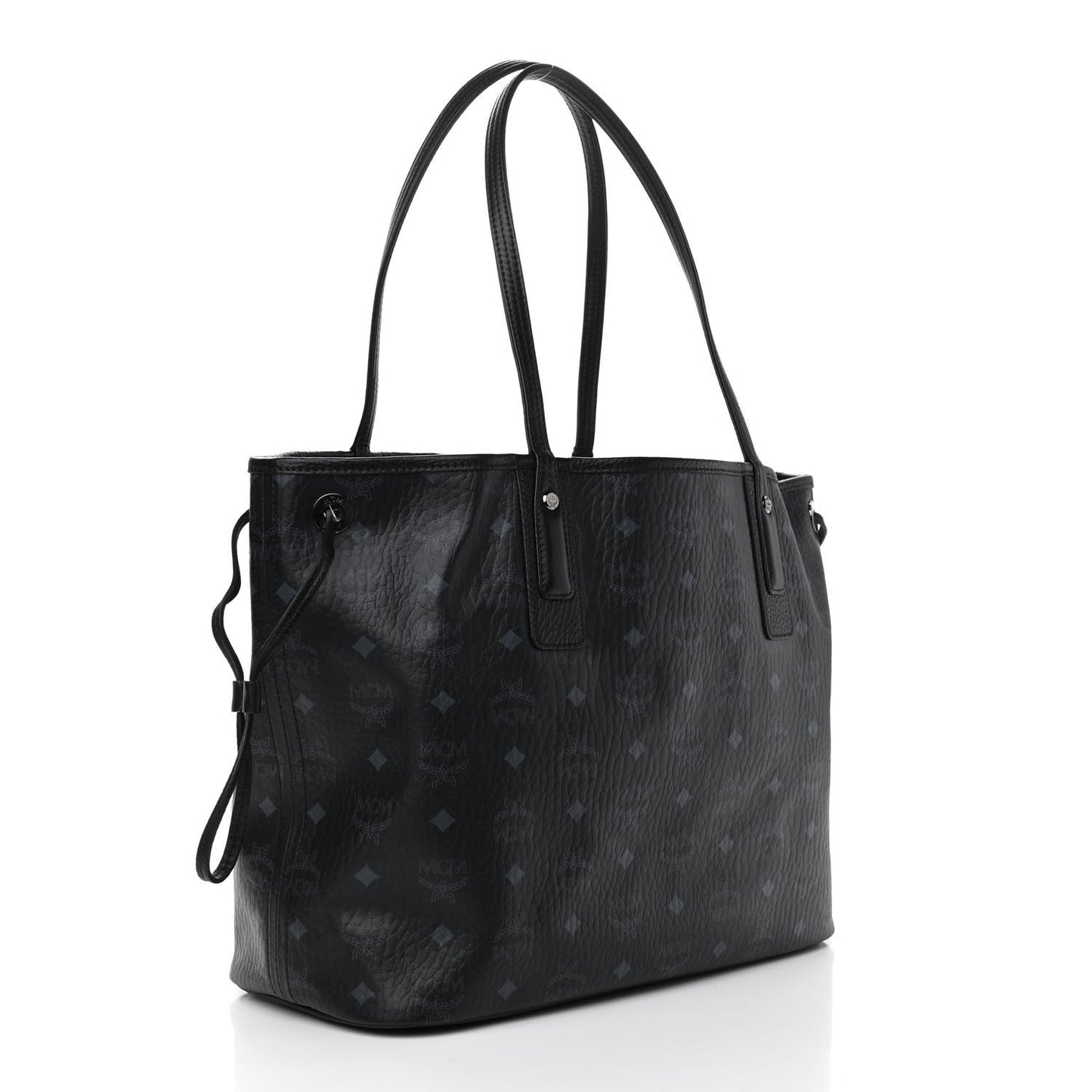Visetos Medium Liz Reversible Shopper Tote Black