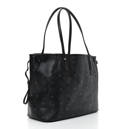 MCM Visetos Medium Liz Reversible Shopper Tote Black 5 of 16