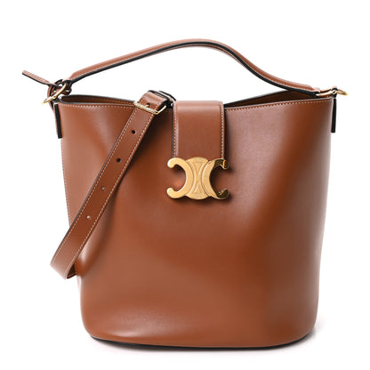 Celine Smooth Calfskin Triomphe Medium Louise Bag Tan 1 of 10